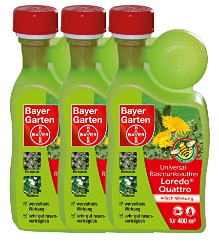 Protect Garden Universal-Rasen Unkrautfrei Loredo Quattro - 3x 400 ml