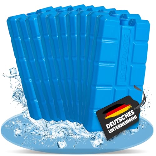 NEMT 10 Stück Kühlakkus Kühlelemente je 200ml für Kühltasche oder Kühlbox bis 12 h Kühlpack