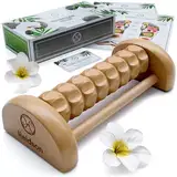 HELDSON® Fußmassageroller Holz - FSC®100% - Fußmassagegerät - Massage Roller für Fußmassage - Foot Massager - Fussmassageroller - Fussmassagegerät - Massagegerät für Füße - Fersensporn