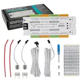 XLSBZ LED-Treppenstufenbeleuchtung Controller mit Bewegungsmelder,5 Modi 32 Stufen Treppenlichtsteuerung LED-Treppenlicht-Controller