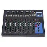 Digitaler Audio Mixer Bluetooth Usb Connection Sound Mischpult Konsole Live Studio Dj Mixing VerstäRker Mono Stereokanal Mischen Hafen Musik Console Mischkonsole Funktion Praktisch Aufnahme Konsolen