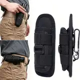 Taschenlampen Holster,Taschenlampe Tasche Gürtel,Nylon Taschenlampe Holster,Taschenlampe Tasche Halter,Taschenlampenhalter,Molle LED Taschenlampen Holster mit 360° Drehbarem Clip für Camping Wandern