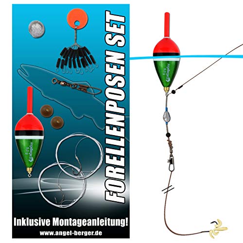 Angel-Berger Forellen Posen Set Posenmontage Ready2Fish Angelset Forelle Angelsets