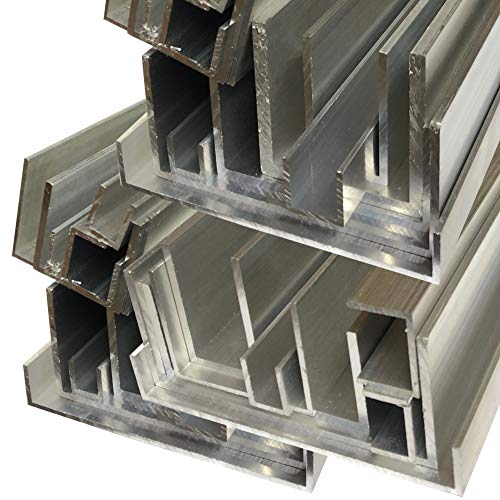 Alu U-Profil 50 x 50 x 50 x 3,0 mm Aluminium AlMgSi0,5 U-Stab Profil Aluprofil U-Stange (50 cm (2 Stck.))