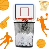 Mad Monkey Basketballkorb Mülleimer - Lustiger Papierkorb für Jugendzimmer oder Büro - Basketball Mülleimer mit Sound - Perfektes Gadget für Basketball Fans