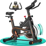 Heimtrainer Fahrrad, DMASUN Hometrainer Fahrrad mit magnetischem Widerstand, Leises Wartungsfreies Ergometer Heimtrainer mit LCD-Screen, Idoor Bike mit weichem Sitzbezug, 160kg Belastbar