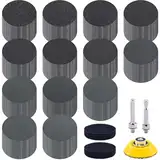 SIQUK 260 Stück Schleifscheiben Klett 50mm mit 1/4 Zoll Schaft Nasse Trockene Schleifpapier Runde Schleifpads Körnung 60-5000 Sandpapier für Auto Polieren Holz Metall