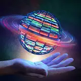 Flying Orb Ball Toys, Wiederaufladbare Zaubernebel-LED-Leuchten Bumerang-Schwebeball mit 360 ° Rotierender Spinner UFO Mini-Drohne für Kinder Erwachsene Jungen Mädchen Indoor & Outdoor (Blau)