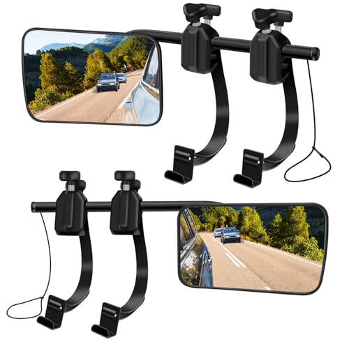 semai Wohnwagen Spiegel Auto Universal Wohnwagenspiegel Toter Winkel Wohnmobil Außen Spiegelverlängerung Autospiegel für Gängigen Fahrzeugtypen(2 Stück)