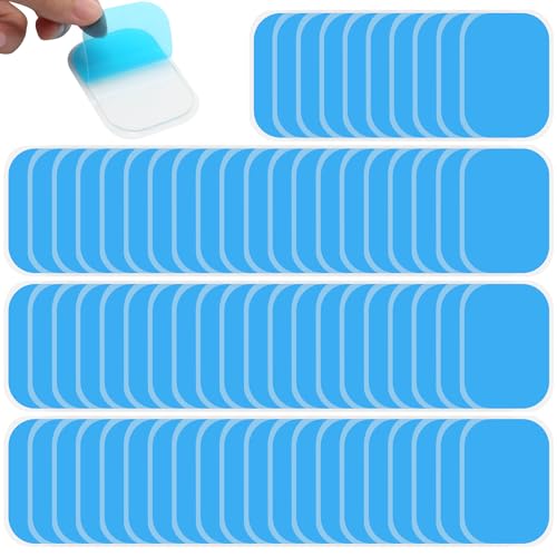 Scettar 70 Stücke Gel Pads, EMS Pads, Bauchmuskeltrainer Elektrisch, EMS Bauchmuskeltrainer, Bodify EMS Ersatzpads, Muskelstimulator-Ersatzteile, Hydrogel(40 X 60 mm)