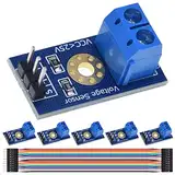 DAOKAI 6 Stück DC 0-25V Spannungserkennungsmodul Spannungsprüfer Sensor für Arduino mit Dupont Kabel