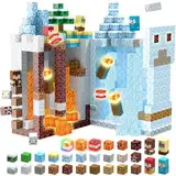 TUKIIE Magnetische Bausteine Eiswelt Edition, 200 Stück Magnetische Blöcke Kinderspielzeug für 3 4 5 6 7 8 Jahre Jungen Mädchen, Light Up Magnetic Building Blocks STEM Spielzeug für 3+ Kinder