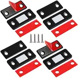 Magnetschnäpper Magnete für Schranktüren Jiayi 4 Stück Ultra Dünn Türmagnete Selbstklebend für Möbel Schrankmagnete Stark Schrank Magnete Magnetverschluss Schubladen Magnet Türschließer Möbelmagnete