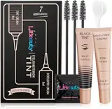 Libeauty Wimpern Färben, Wimpernfarbe Schwarz, Augenbrauenfarbe, Leicht Zu Bedienen, Lash Tint Geeignet für Anfänger Und Salons