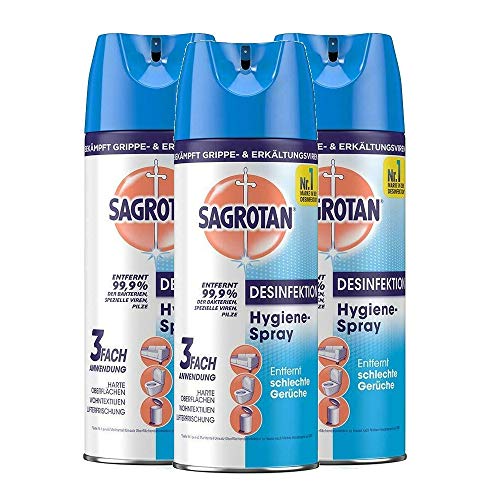 Sagrotan Hygiene Spray 400 ml, 3er Pack (3 x 400 ml)