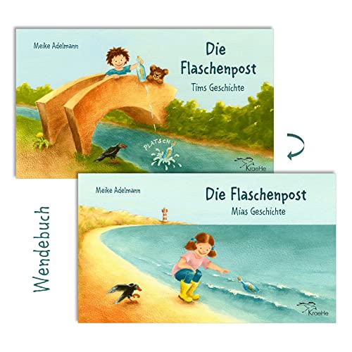 Die Flaschenpost: Ein spannendes Wende-Bilderbuch zum Vorlesen, Mitlesen und Selberlesen für Jungen und Mädchen von 3 bis 7 Jahren.