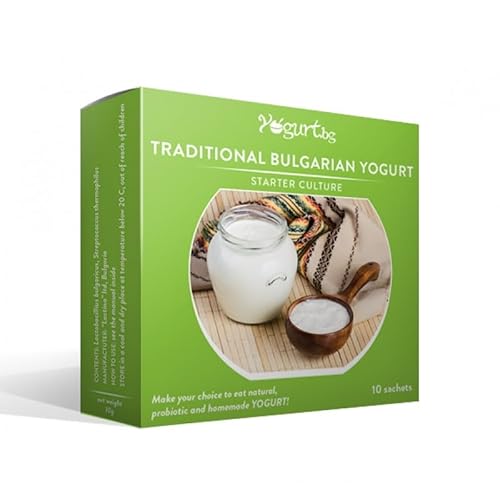 Traditionelle bulgarische Joghurt-Starterkultur - Milchsäurebakterien aus Bulgarien, ohne Konservierungsstoffe oder Zusatzstoffe (ganze Packung)