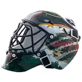 Franklin Sports Eishockey-Sammelartikel Torwart-Helm Mini, Design: Logo Einer NHL-Mannschaft, Unisex, 7784F33, Minnesota Wild, Einheitsgröße