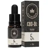 CBD Öl 5% aus BIO Kultivierung - Vollspektrum CBD Tropfen mit 500mg CBD - Laborgeprüfte Cannabidiol Tropfen - 10ml Cannabisöl von ASCINADOR®