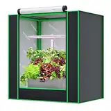 VIVOSUN Kleines Growzelt, geeignet für Aerogarden, Hydrokultur-Anbausystem, 48x34.7x52cm, Indoor-Wachstumszelt aus hochreflektierendem Mylar mit Bodenversiegelung, Lüftungsfenster und Kabeldurchlass