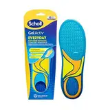 Scholl GelActiv Everyday Einlegesohlen für Frauen, Den ganzen Tag komfortable Füße, Memory Foam-Dämpfung und GelWave-Technologie passen sich den Füßen an und bietet höchsten Komfort, Größe 35.5-40.5