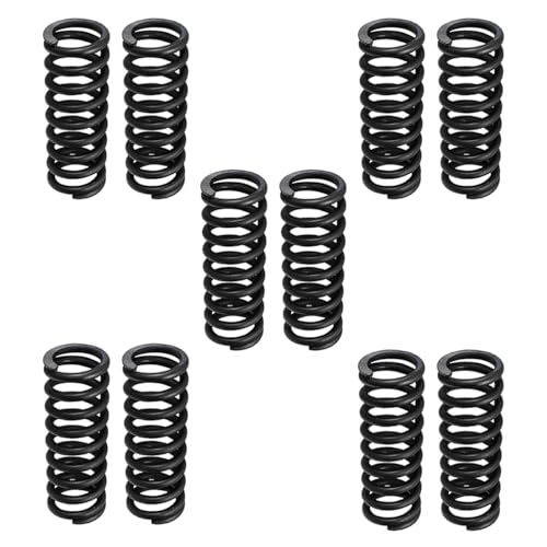 10 Stück 65Mn Federstahl Druckfeder 0.9x5x15mm(0.9mm Drahtdurchmesser x 5mm Außendurchmesser x 15mm Länge)