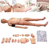 ZJFHEYUO Lehrmodell, 170 cm Krankenpfleger männlich Multifunktional für Krankenpflegeausbildung, Unterricht und Ausbildung Medizinischer Pflegesimulator