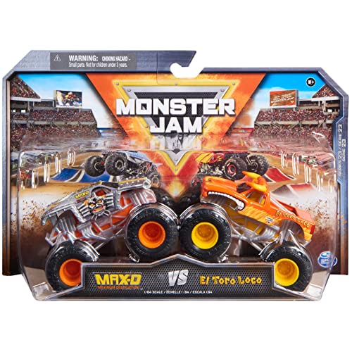 Monster Jam - Original Zweier-Pack mit Max-D und EL Toro Loco - authentischen Monster Trucks im Maßstab 1:64