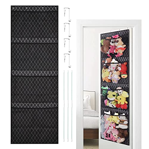 Hängeorganizer Kuscheltier Aufbewahrung über der Tür Hängend Organizer Spielzeug Aufbewahrung Hängeaufbewahrung Stofftiernetz oder Hängematte Organizer zum Aufhängen für Kinderzimmer Schlafzimmer