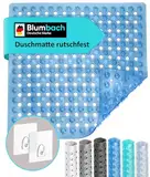 Blumbach® Duschmatte rutschfest 53x53cm - 100% BPA-frei - Inkl. 2 Haken zum Aufhängen - griffige Antirutschmatte Dusche & Badewanne, Duscheinlage, Rutschmatte schimmelresistent & maschinenwaschbar