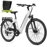 DERUIZ 28Zoll Modell Quartz E-Bike mit 644Wh großem Akku RH 45CM BAFANG Heckmotor Trekking/City Pedelec für Damen und Herren maximal 150km Elektrofahrrad