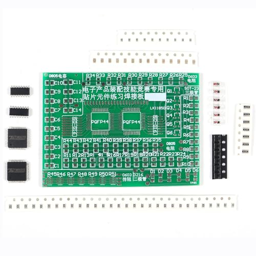 AEDIKO DIY SMD/SMT Components Practice Board Soldering Skill Training Kit