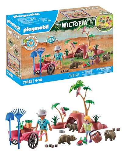 PLAYMOBIL | Wiltopia | Wombat Unterschlupf | nachhaltiges Spielzeug für Kinder ab 4 Jahren | 71625