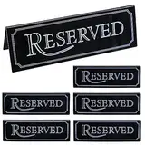 6 Stück Acryl Reserviert Schilder Tischschild, Reservierte Tischschilder Reservierte Tischkarten Gastreservierung Tisch-Sitzschild für Restaurant Bistro Hochzeit Sitzreservierung