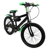 WSIKGHU Mountainbike 20 Zoll Kinderfahrrad Fahrrad mit Kotflügeln 7 Gang Mountainbike für Jungen und Mädchen Federrad aus Kohlenstoffstahl Fahrradgeschenk für 125 cm bis 155 cm (Grün)