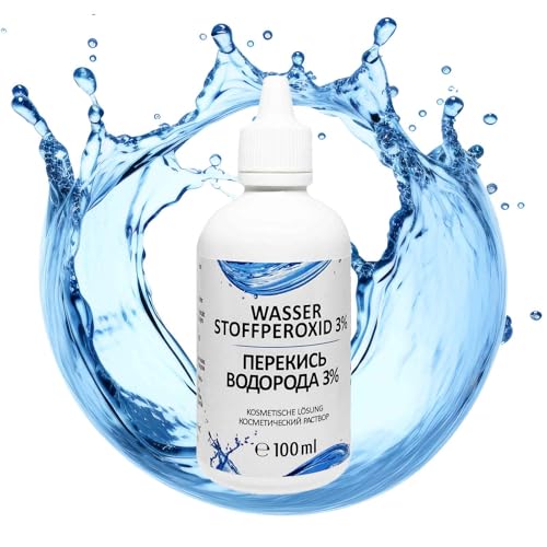 Wasserstoffperoxid 3% Lösung (100ml) - Reines Wasserstoffperoxid für kosmetische Anwendungen. Wirksam gegen Bakterien und Keime