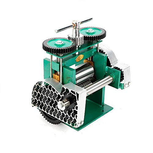 Futchoy 85mm Manual Rolling Mill Machine | Jewelry Press Tablettierung DIY Werkzeug | Schmuck Kombination Walzwerk für Schmuck-Design und Reparatur | Jewelry Verarbeitungsgeräte