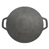Koreanische Grillpfanne Koreanischer Antihaft-Grill, 6-lagige Runde BBQ-Grillplatte für Elektrische Kochfelder, Induktions-Gasherde (38cm)