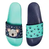 Dedoles Badeschuhe viele lustige Designs Bücher Kaffee Katze Party Pizza Dackel Fuchs Panda Delfin Geschenk, Farbe: Gemütlicher Koala, Gr.: 31 EU