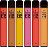 Vape ohne Nikotin SET 6 Stück - Ar0ma King - | verschiedene super Sorten | Starterset 6er/pack Vape-Heater-Zigarette