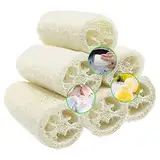 6 Stücke Luffa Schwamm, Natürliche Luffa Gurke Schwamm Entfernen Dead Skin zur Bad und Dusche, 10cm Luffaschwamm Peeling Naturschwamm Perfekt für Körperpflege, Deko, Küche Scrubber und Luffa Seife