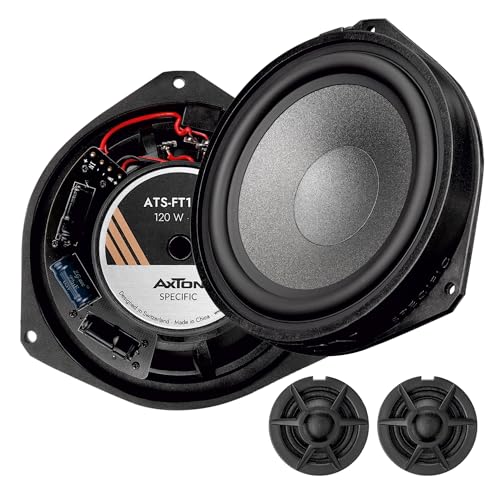 AXTON ATS-FT160C – Passgenaues 2-Wege Komponenten System, kompatibel mit FIAT Ducato Fahrzeugen, Plug & Play Front Auto Lautsprecher für Tür Einbau, 80 W RMS, 1 Paar