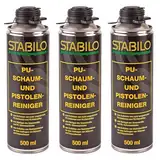 3x Stabilo Pistolenreiniger, Schaumreiniger, PU Reiniger, Reinigungsmittel, Entfetter, 500 ml pro Dose, 3 Stück