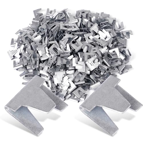 Drahtkäfig-Clips und Schweine-Ringzange für Kaninchen, Huhn, Vogel, Hund, Katze, Tauben, Drahtkäfig (Clips), 300 Stück