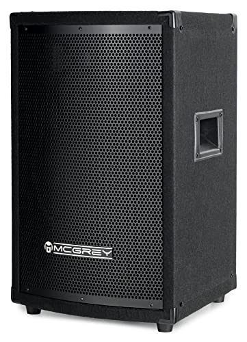 McGrey TP-10 DJ PA Lautsprecher Box 25cm (10“) Subwoofer 400W (Passiv, 2-Wege System, Holzgehäuse)