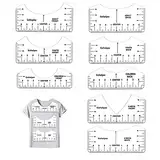T-shirt Lineal, T-shirt Vinyl Werkzeug, T-shirt Ruler Guide, Lineal Vinyl, T-shirt Anleitung Lineal, Ausrichtungslineal T-shirt T-shirt Zentrierung Werkzeug für Erwachsene, Jugend Und Kinder