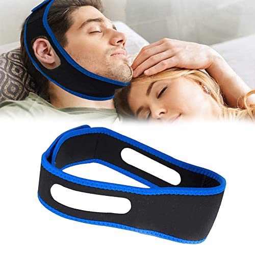 Anti Schnarchen Kinnriemen, Anti Snoring Chin Strap, Antischnarch Band, Schnarchstopper Anti Schnarchen, Schnarchlösung, Für Schnarchen, Reduktion Snore Relief Kinnriemen,Blau,2023 Aktualisierung