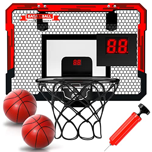 Basketballkorb Indoor für Kinder 16,5" x 12,5" - Basketballkorb mit automatischer Wertung, Mini Basketballkorb für Kinder, Jungen, Teenager, perfekt für einen Basketballliebhaber als Geschenk