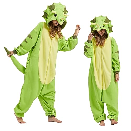 MAISUIZI Animal Grün Triceratops Onesie Pyjamas