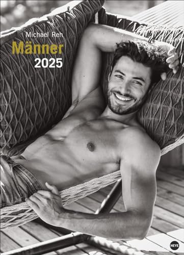 Männer Edition Kalender 2025: Jeden Monat ein sinnliches Schwarz-Weiß-Foto in einem Kalender im Großformat. Schöne Männer im Wandkalender XXL 2025. Hochformat 49 x 68 cm.